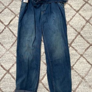 Polo paper bag pleated jeans